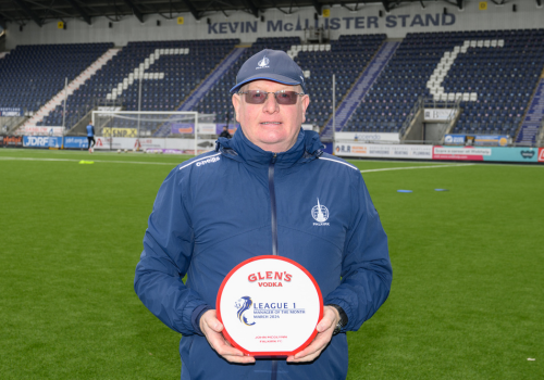 John McGlynn Named Scottish League One Glen's Manager of the Month for March 2024