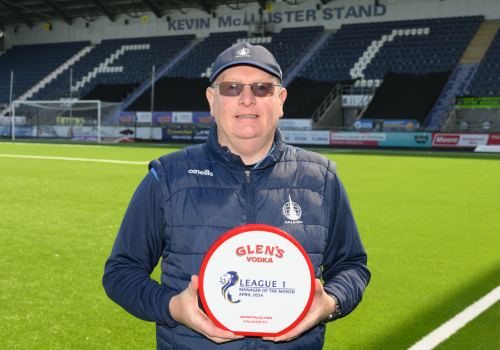 John McGlynn Named Scottish League One Glen's Manager of the Month for April 2024