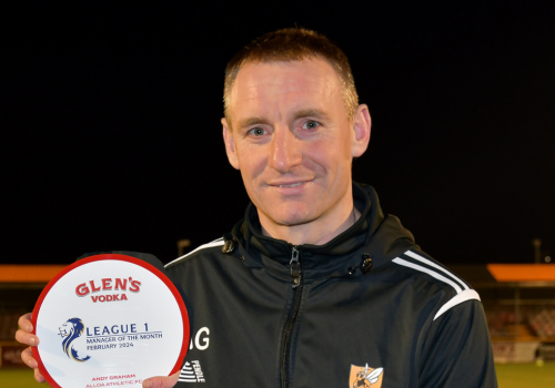 Andy Graham Named Scottish League One Glen's Manager of the Month for February 2024