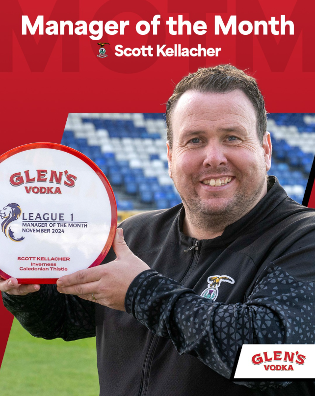 Scott Kellacher Named League One Manager of the Month for November 2024
